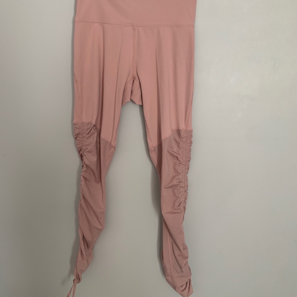 Fabletics PureLuxe Yoga leggings in Mauve pink